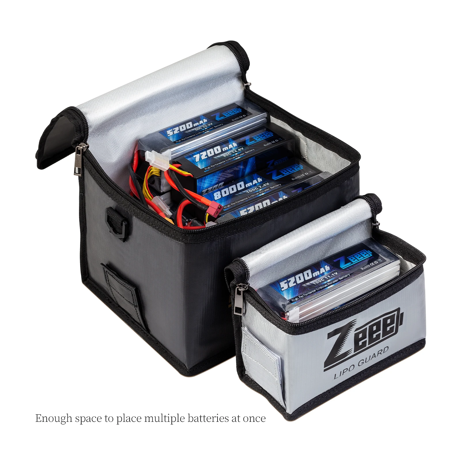 Sac de Sécurité Ignifuge et Antidéflagrant pour Batteries LiPo Zeee - 2 Tailles image 3