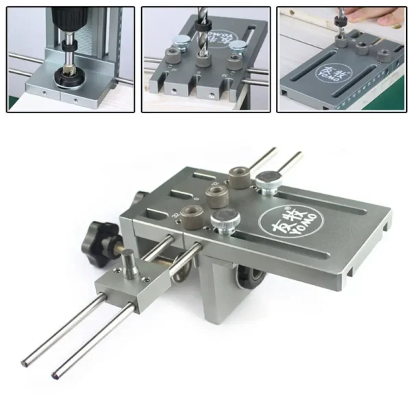 Gabarit de perçage de cheville 3 en 1 - Kit de guidage pour assemblages précis 6/8/10 mm vue 2