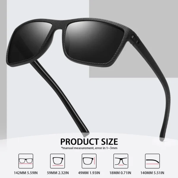 Pack de 3 ou 4 lunettes de soleil polarisées colorées pour homme et femme - Conduite, Pêche et Sport UV400 vue 2