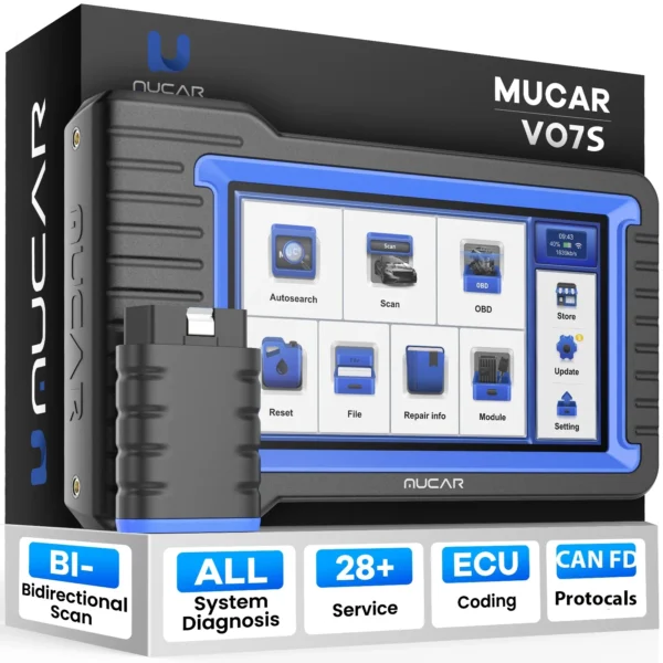 Outil de Diagnostic Automobile MUCAR VO7S / VO7 - Système Complet et Fonctions Avancées