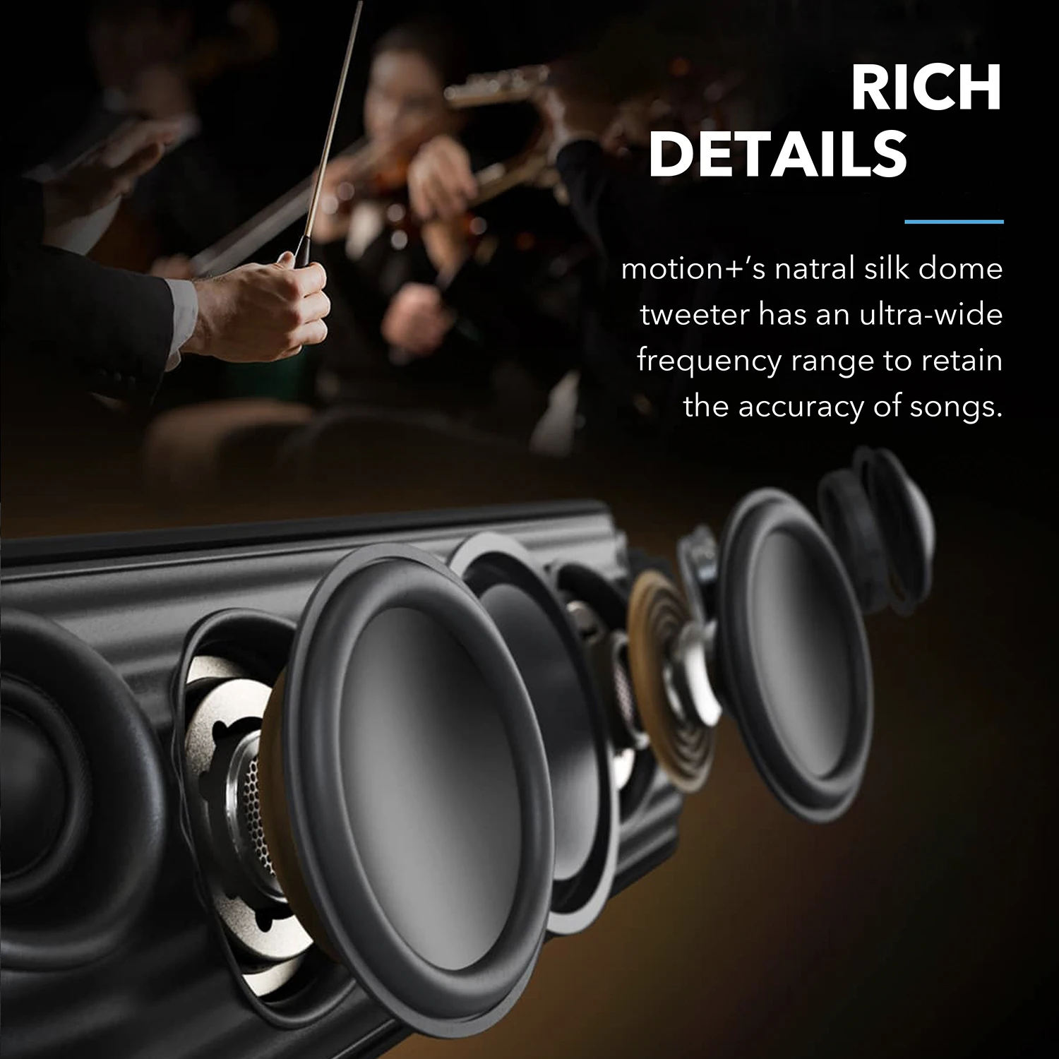Haut-parleur Bluetooth Soundcore Motion+ Hi-Fi sans fil 30 W image 4