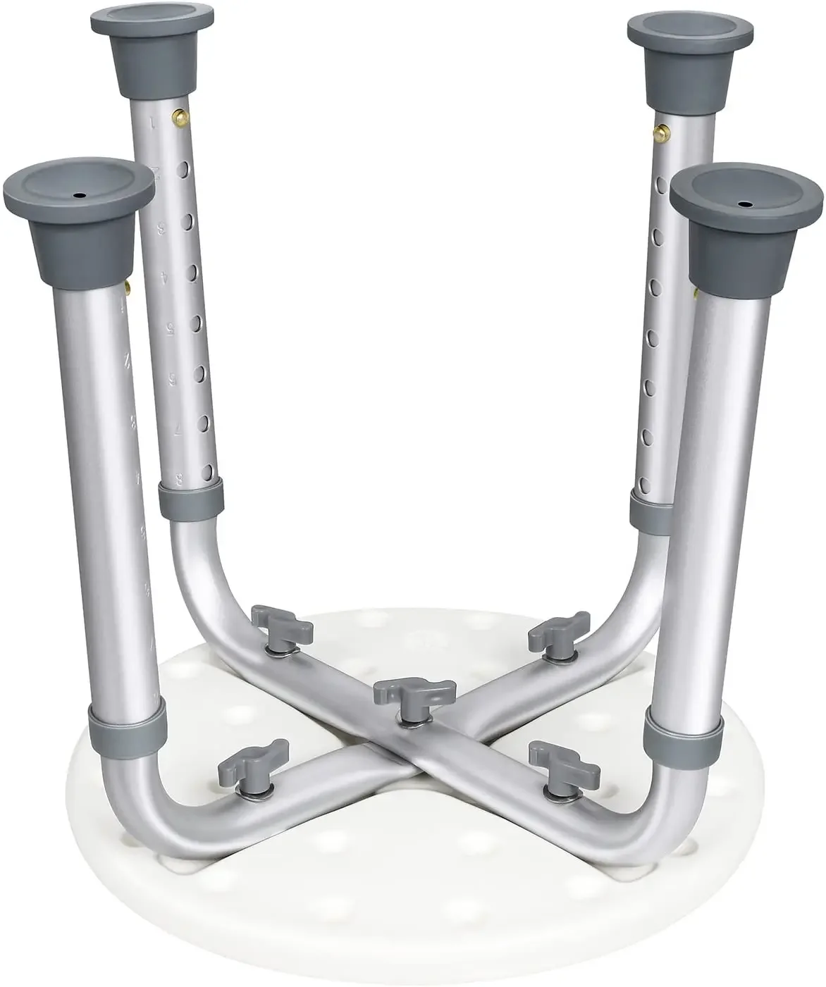Tabouret de Douche Médical Rond et Réglable Sool Blanc image 6