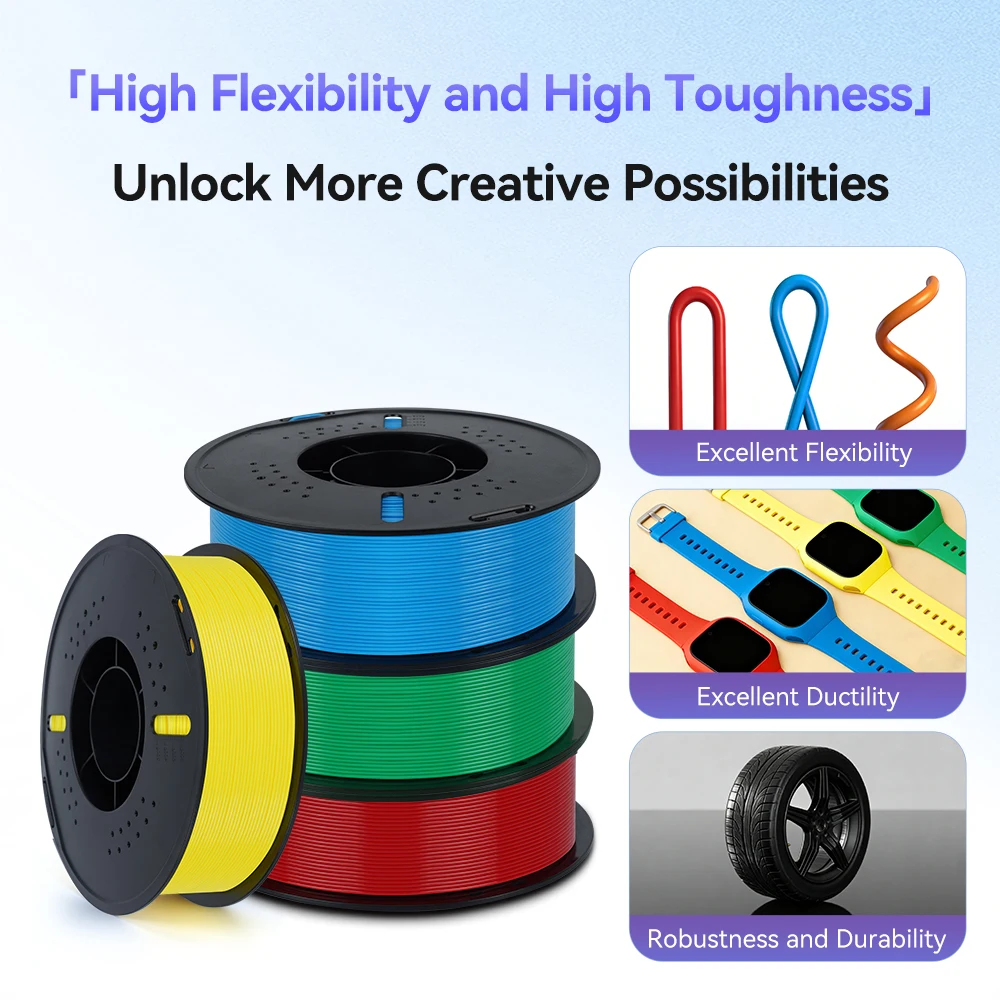 Filament TPU Flexible KINGROON 1.75 mm pour Impression 3D image 3