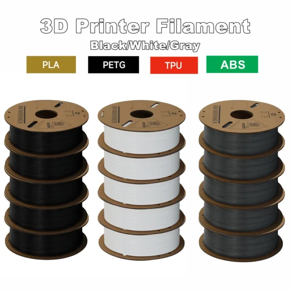 Lot de 5 Bobines de Filament pour Imprimante 3D 1,75 mm - 5 kg vue 2