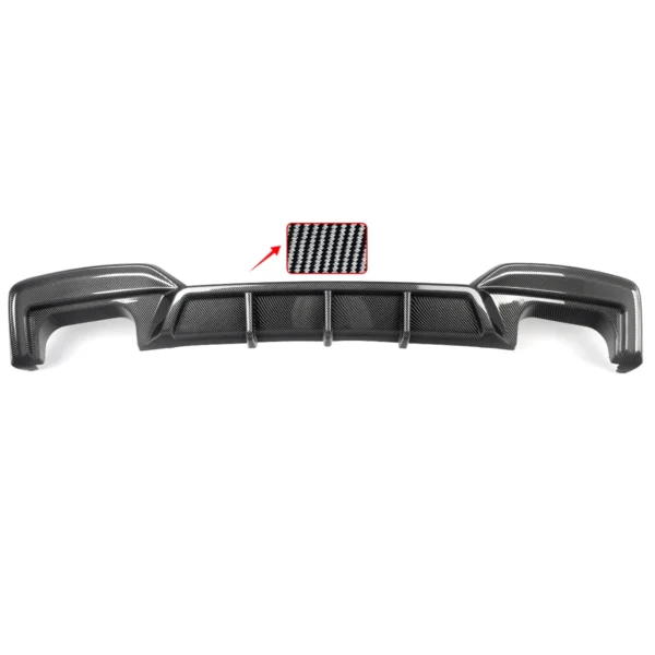 Diffuseur de Pare-Chocs Arrière Aspect Carbone pour BMW Série 6 et M6 F06 F12 F13 vue 2