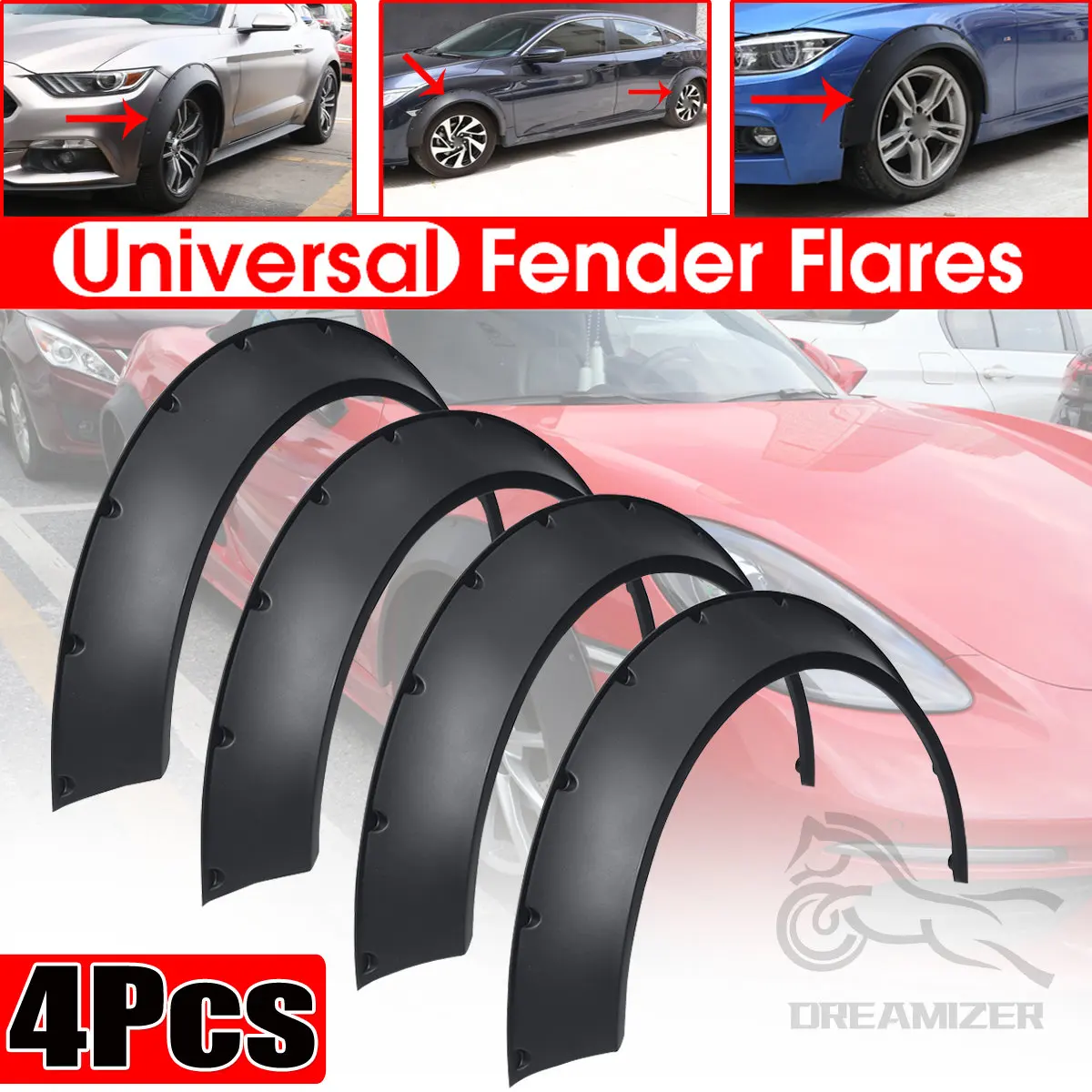 Passages de Roue Flexibles Extra Larges EyebloggFender - Lot de 4