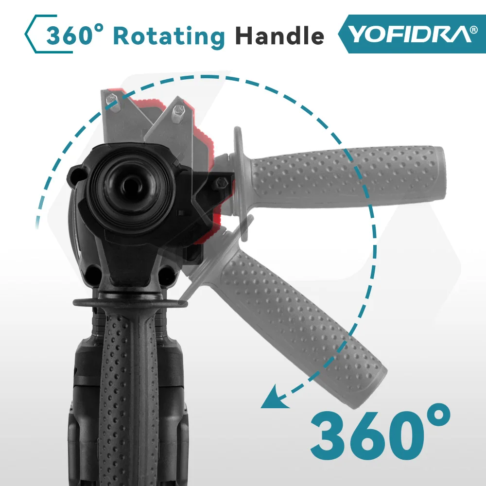 Marteau Perforateur Électrique Sans Fil 26MM - Outil Rotatif Multifonction image 5