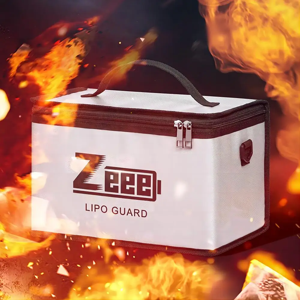 Sac de Sécurité Ignifuge Zeee pour 10 Cellules de Batterie Lipo - Grande Capacité et Protection Avancée image 6